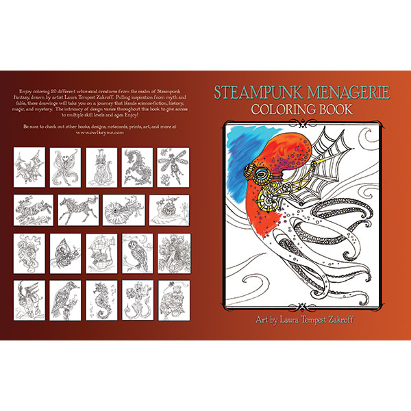 Download Coloring Book Steampunk Menagerie The Art Of Laura Tempest Zakroff